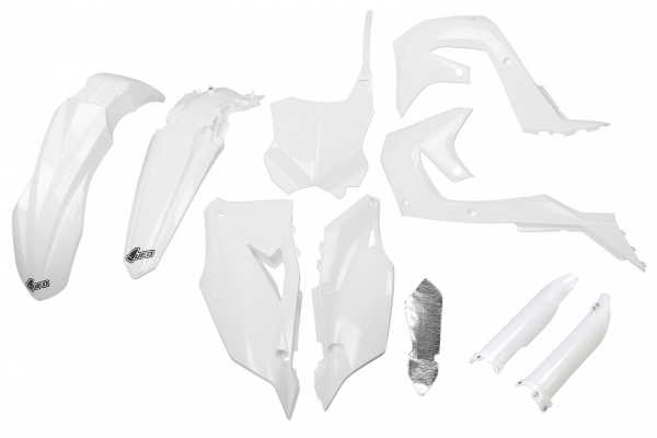 Full Plastic Kit white for Kawasaki KX 250 F - KX 250 X - KX 450 XC - KX 450 X - KX 450 - KX 250 Full Plastic Kit white for Kawasaki KX 250 F - KX 250 X - KX 450 XC - KX 450 X - KX 450 - KX 250